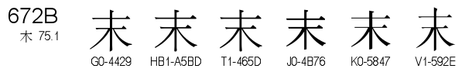 U+672B